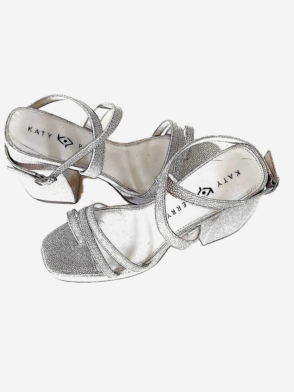 Katy Perry Collections Glittering Silver Heels